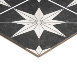 Country Living Starry Skies Black North Star Porcelain Floor & Wall Tile 1.42sqm Pack - 450x450mm -Best Flooring Store 13220589 1734915122511557