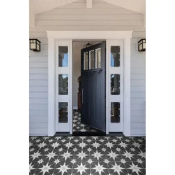 Best Flooring Store 27 Country Living Starry Skies Black North Star Porcelain Floor & Wall Tile 1.42sqm Pack - 450x450mm